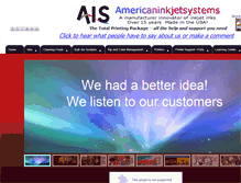 Tablet Screenshot of americaninkjetsystems.com